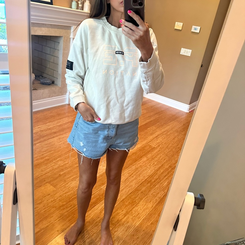 PE Nation White Sweatshirt